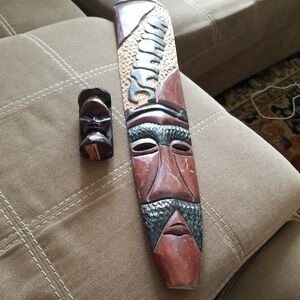 JAMAICAN Primitive Trival Island Wood Carving and Totem